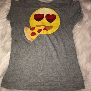 gray emoji t-shirt